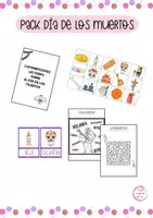 Vista previa - Hojas de trabajo - PACK DÍA DE LOS MUERTOS - Inglés y Español - Portada