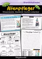 Vorschau - Spiele - Altenpfleger MEGABUNDLE Materialpaket - Wissenskartei, Lückentext, Steckbrief, Suchsel, Quizkarten - Deckblatt