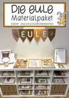 Vorschau - Mal- und Bastelvorlagen - Die Eule – Materialpaket (fächer- und schulstufenübergreifend) - Deckblatt