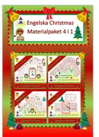 förhandsvisning - Materialpaket Engelska Christmas 4 i 1 - försättsblad