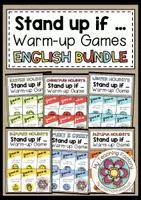 Vista previa - Juegos / Gamificación - Stand up if ... Warm-up games - ENGLISH BUNDLE (growing bundle) - Portada