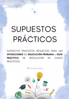 Vista previa - Unidades / Secuencias / Situaciones de Aprendizaje - Supuestos Prácticos Oposiciones Educación Primaria - Portada