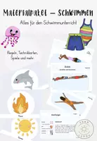 Vorschau - Stationenlernen - Wachsendes Materialpaket - Schwimmen - Deckblatt
