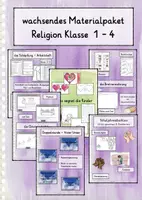 Vorschau - Stundenentwürfe - wachsendes Materialpaket - Religion - Klasse 1-4 - Deckblatt