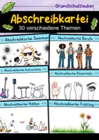 Vorschau - Arbeitsblätter - Abschreibkartei - 30 verschiedene Themen | Abschreibübungen | Deutsch 1. Klasse - Deckblatt