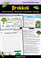 Vorschau - Arbeitsblätter - Brokkoli MEGABUNDLE - Wissenskartei, Lückentext, Steckbrief, Suchsel, Quizkarten, POP Art Malvorlagen - Deckblatt