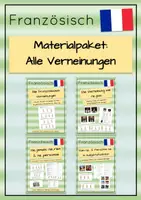 Vorschau - Arbeitsblätter - Alle französischen Verneinungen (ne...pas, ne... rien, ne...jamais...) Materialpaket - Deckblatt