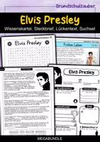 Vorschau - Spiele - Elvis Presley MEGABUNDLE Materialpaket - Wissenskartei, Lückentext, Steckbrief, Suchsel, Quizkarten - Deckblatt