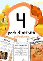 anteprima - Schede informative - Raccolta di materiali sull'autunno - Pagina di copertina