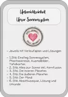 Vorschau - Mal- und Bastelvorlagen - Materialpaket: Unterrichtseinheit Sonnensystem, Planeten, Mond, Quiz - Deckblatt