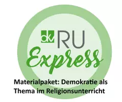 Vorschau - Stundenentwürfe - Materialpaket "Demokratie als Thema im Religionsunterricht" #demokratiestärken - Deckblatt