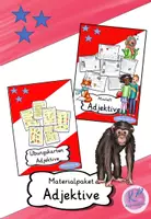 Vorschau - Arbeitsblätter - Materialpaket Adjektive (Miniheft und Übungskarten) - Deckblatt