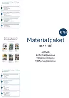 Vorschau - Arbeitsblätter - Materialpaket Prüfungsaufgaben DTZ / DTÖ Schreiben und Sprechen (A2/B1) - Deckblatt