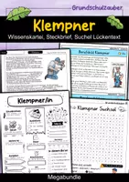 Vorschau - Spiele - Klempner MEGABUNDLE Materialpaket - Wissenskartei, Lückentext, Steckbrief, Suchsel, Quizkarten - Deckblatt