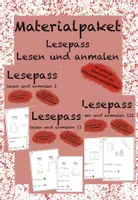 Vorschau - Arbeitsblätter - Materialpaket Lesepass "Lesen und anmalen" - Deckblatt
