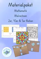 Vorschau - Arbeitsblätter - Materialpaket Spiele und Übungen zu den Reihen 2, 10 & 5 - Deckblatt