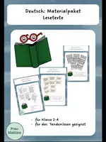Vorschau - Stationenlernen - Materialpaket: Lesetexte Klasse 2-4 - Deckblatt