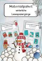 Vorschau - Spiele - Materialpaket - Lesespaziergänge Winter - Deckblatt