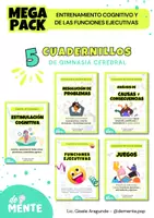 Vista previa - Hojas de trabajo - Mega pack de entrenamiento cognitivo y funciones ejecutivas - Portada