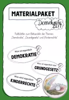 Vorschau - Arbeitsblätter - DemokratieZEIT - Materialpaket 1 - Demokratie, Grundgesetz, Kinderrechte - Deckblatt