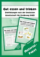 Vorschau - Arbeitsblätter - Neue Regeln DGE „Gut essen und trinken“ Materialpaket - Deckblatt