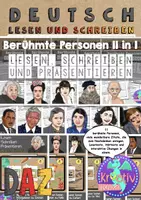 Vorschau - Arbeitsblätter - Materialpaket: Berühmte Personen lesen und präsentieren 13 in 1 - Deckblatt