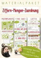 Vorschau - Unterrichtsreihen - Komplettwerkstatt - Ziffern-Mengen-Zuordnung - ZR 10 - Einschulung 1. Klasse - Deckblatt