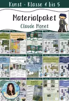 Vorschau - Stundenentwürfe - Materialpaket zum Künstler Claude Monet - Deckblatt