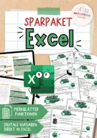 Vorschau - Arbeitsblätter - Excel Funktionen Sparpaket | Merkblätter & digitale Excel Aufgaben | Informatik - Deckblatt
