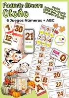 Vista previa - Juegos / Gamificación - Paquete de materiales: Otoño Juegos y Materiales Educativos - Portada