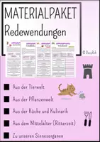 Vorschau - Arbeitsblätter - Materialpaket: Redewendungen - Deckblatt