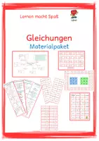 Vorschau - Spiele - Gleichungen: Materialpaket - Deckblatt