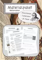 Vorschau - Arbeitsblätter - Materialpaket zur Reformation (Ablasshandel, Turmerlebnis, 95 Thesen) - Deckblatt