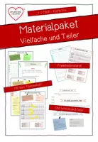 Vorschau - Arbeitsblätter - Materialpaket-Vielfache und Teiler - Deckblatt