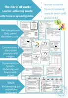 Vorschau - Unterrichtsreihen - Materialpaket "The world of work" mit Fokus auf Sprechkompetenzen - Deckblatt
