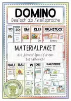 Vorschau - Spiele - DOMINO (wachsendes) Materialpaket (Deutsch/DaZ) - Deckblatt