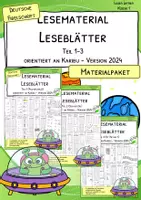 Vorschau - Arbeitsblätter - Lesen lernen mit Karibu 1 (Version 2024) – Materialpaket Leseblätter in deutscher Fibelschrift | Lesetraining & Arbeitsblätter für die 1. Klasse - Deckblatt