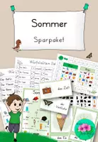 Vorschau - Arbeitsblätter - Sommer Sparpaket – Unterrichtsmaterial für sonnige Stunden - Deckblatt