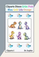 Vorschau - selbst erstellte Cliparts/Grafiken - Bündel Cliparts Bunte Dinos Sticker Klassenmaskottchen Wasserfarbe Tiere - Deckblatt