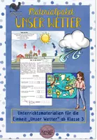 Vorschau - Arbeitsblätter - wachsendes Materialpaket Einheit: Unser Wetter - Deckblatt