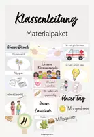 Vorschau - Arbeitsblätter - Klassenleitung - wachsendes Materialpaket (pastell) - Deckblatt
