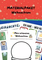 Vorschau - Spiele - Materialpaket 2: Weihnachten - Mein schönstes Weihnachten + Was ist es? + Ich habe - Wer hat? - Deckblatt