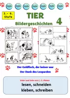 Vorschau - Unterrichtsreihen - Vater & Sohn TIER-Bildgeschichten 4 - Deckblatt