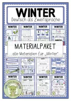 Vorschau - Spiele - WINTER (wachsendes Materialpaket) - DaZ / Deutsch - Deckblatt