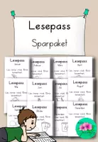 Vorschau - Arbeitsblätter - Lesepass Sparpaket – Alle Lesepässe von Januar bis Dezember im Komplettpaket! - Deckblatt