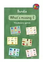 Vorschau - Stationenlernen - Materialpaket: What's missing ? Vocabulary games - Deckblatt