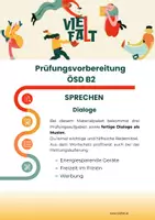 Vorschau - Arbeitsblätter - 3 Dialoge (ÖSD B2 Prüfung) - Deckblatt