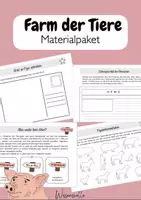 Vorschau - Unterrichtsreihen - Materialpaket - Buch Farm der Tiere - Deckblatt