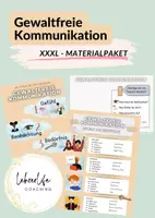 Vorschau - Mal- und Bastelvorlagen - Großes Materialpaket Gewaltfreie Kommunikation Herzenssprache Sekundarstufe Interactive - Deckblatt