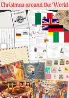 Vorschau - Mal- und Bastelvorlagen - Christmas around the World (FULL BUNDLE) - Deckblatt